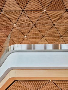 Apple BKC Mumbai India media preview handcrafted timber ceiling 02