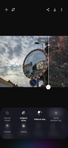 Hlavní menu v aplikaci Galaxy Enhance-X