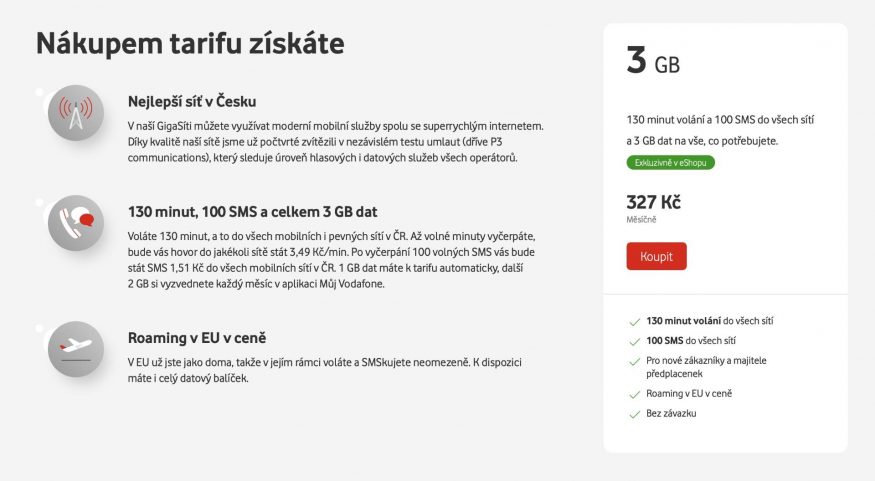 vodafone tarif
