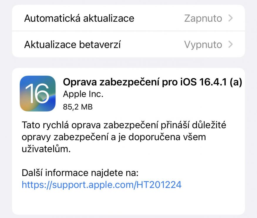 iOS 16 4 1 update
