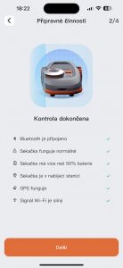 Kontrola před zahájením mapování