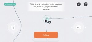 Mapování zahrady v aplikaci Navimow