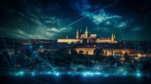Praha Prague sit network hackersky utok Midjourney