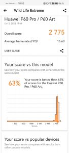 Screenshot com futuremark dmandroid application