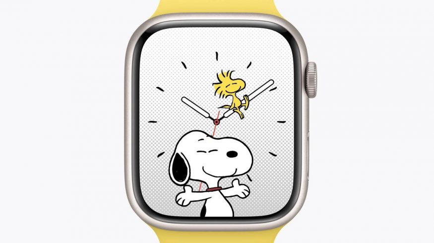 watchOS 10 a ciferník se Snoopym