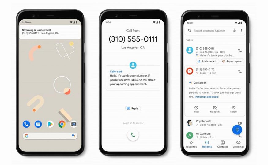 google call screen