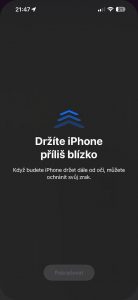 iOS 17 Vzdalenost od obrazkovky 2