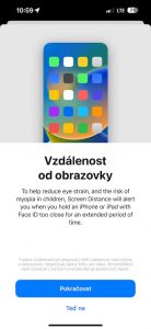 iOS 17 Vzdalenost od obrazkovky 4