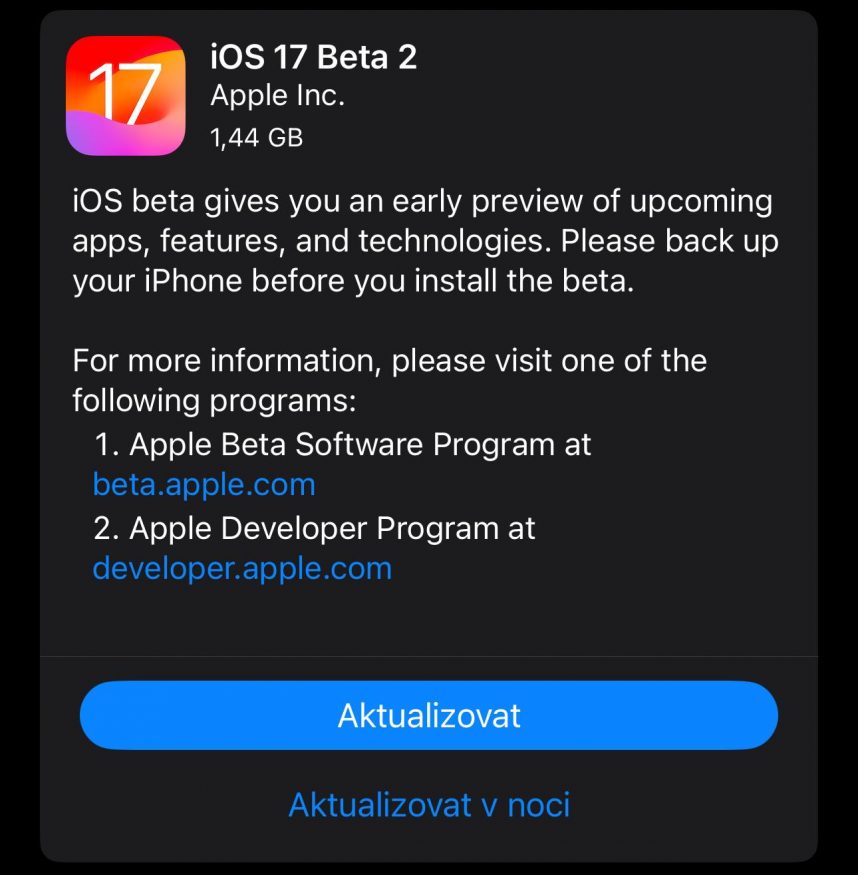iOS 17 beta 2