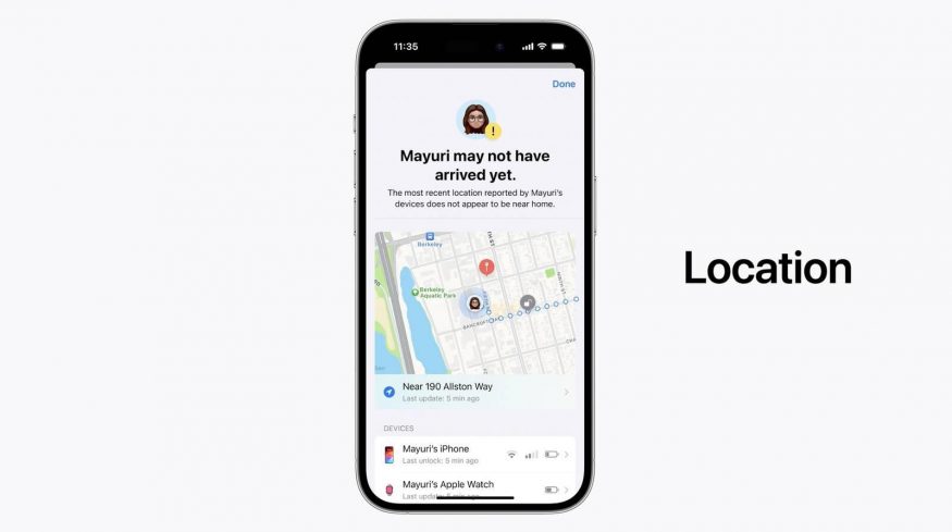 iOS lokace