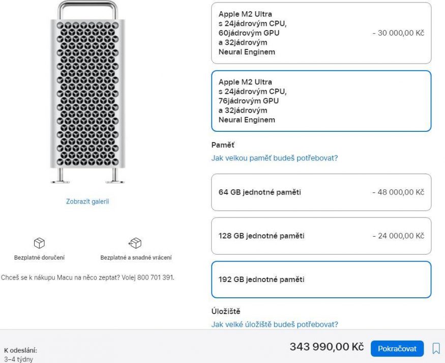Nový Mac Pro s čipem Apple M2 Ultra vyjde na 344 tisíc Nový Mac Pro s čipem Apple M2 Ultra vyjde na 344 tisíc
