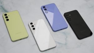 Smartphone Samsung Galaxy A54 ve čtyřech barvách