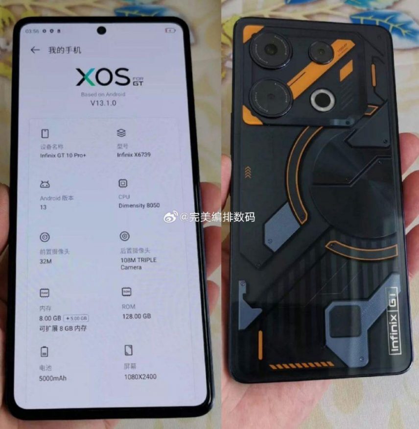 Infinix GT 10 Pro+ na živé fotografii