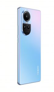 OPPO Reno10 5G v modré barvě