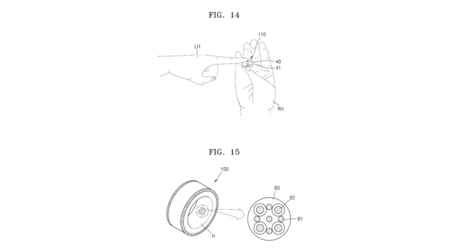 Patent chytrého zařízení Samsung Galaxy Ring