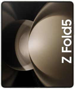 Samsung Galaxy Z Fold 5 v béžové barvě