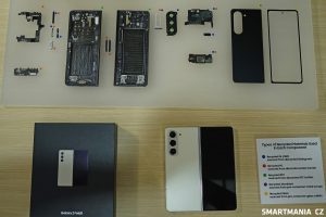 Rozebraný Galaxy Z Fold 5