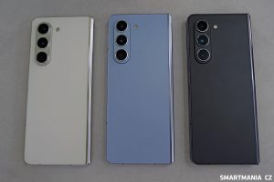 Tři barevné varianty Galaxy Z Fold 5