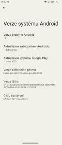 Informace o verzi systému Android v mobilu Sony Xperia 1 Průvodce multitaskingu v nastavení smartphonu Sony Xperia 1 Vysunovací lišta systému Android v telefonu Sony Xperia 1 V