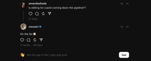 Příslib nových funkcí ve službě Threads