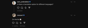 Příslib nových funkcí ve službě Threads