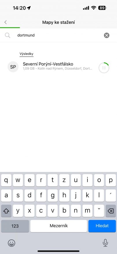 Mapy.cz pro offline použití