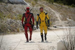 Superhrdinové Deadpool a Wolverine z chystaného snímku