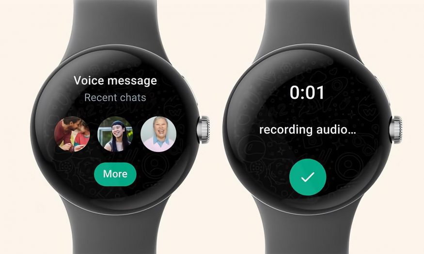 Aplikace WhatsApp na chytrých hodinkách s Wear OS Aplikace WhatsApp na chytrých hodinkách s Wear OS