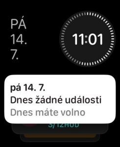 Menu aplikací ve watchOS 10