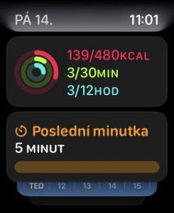 Menu aplikací ve watchOS 10