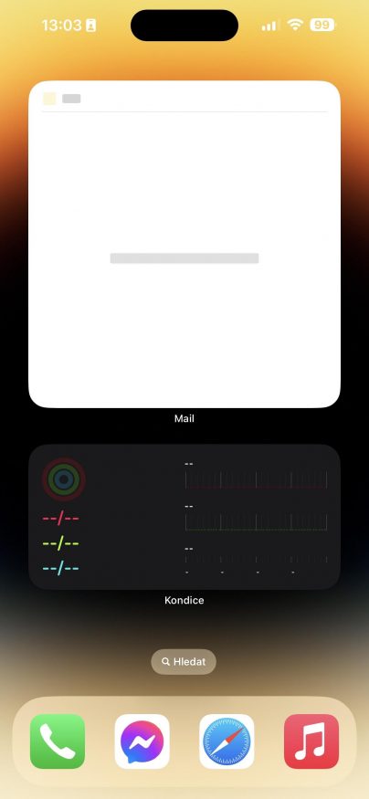 Chybné widgety v iOS 17