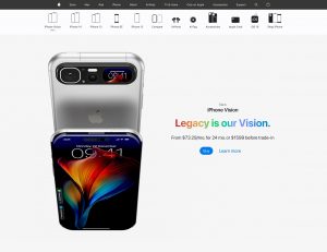 Koncept a funkce Apple iPhone Vision