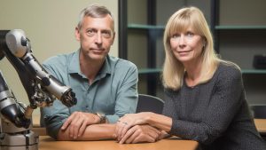Profesor Kevin Warwick a jeho žena Irena