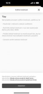 Ověření totožnosti v aplikaci Airalo