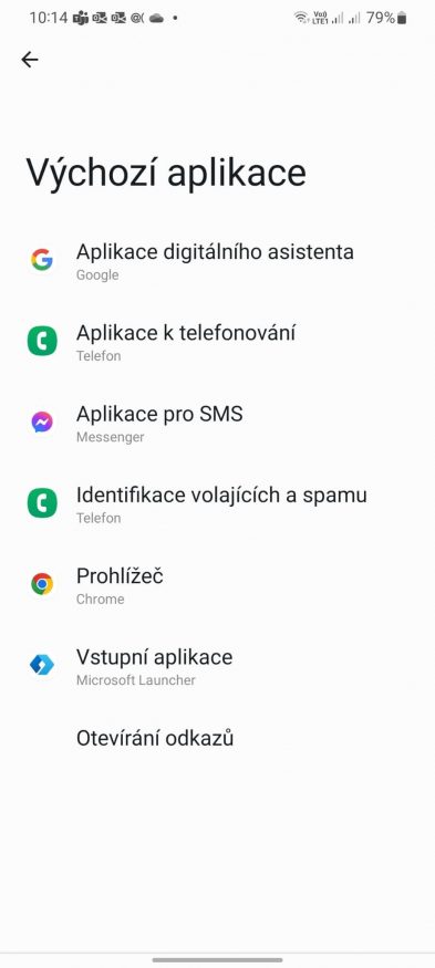 Změna výchozího SMS klienta v One UI 5.1