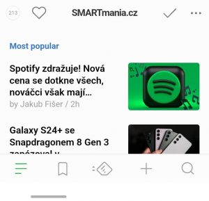 RSS čtečka Feedly