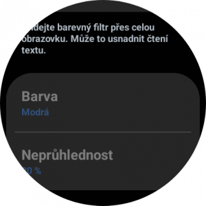 Samsung Galaxy Watch 6 Classic - barevný filtr