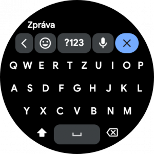 Samsung Galaxy Watch 6 Classic - klávesnice Gboard