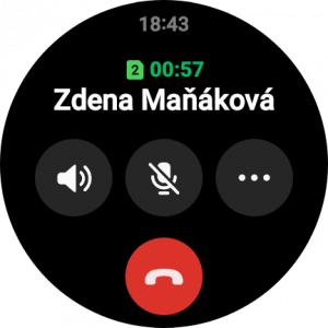 Samsung Galaxy Watch 6 Classic - upozornění na příchozí hovor