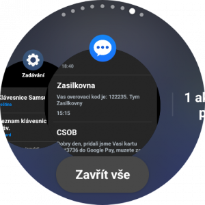 Samsung Galaxy Watch 6 Classic - poslední spuštěné aplikace