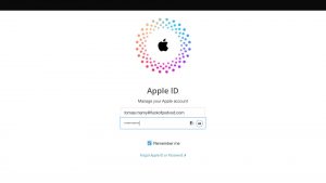 Podvodná přihlašovací brána ve stylu Apple.com