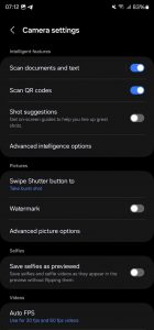 One UI 6.0: fotoaparát