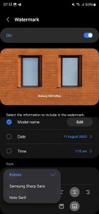 One UI 6.0: fotoaparát