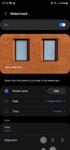 One UI 6.0: fotoaparát