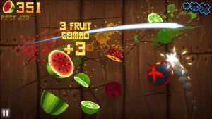 Screenshot ze hry Fruit Ninja