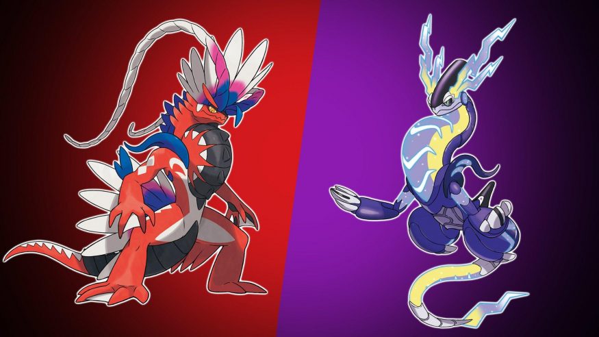 Pokémoni Koraidon a Miraidon ze hry Pokémon Scarlet and Violet Pokémoni Koraidon a Miraidon ze hry Pokémon Scarlet and Violet