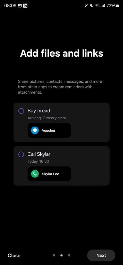 One UI 6.0: reminder