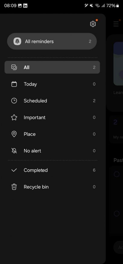 One UI 6.0: reminder