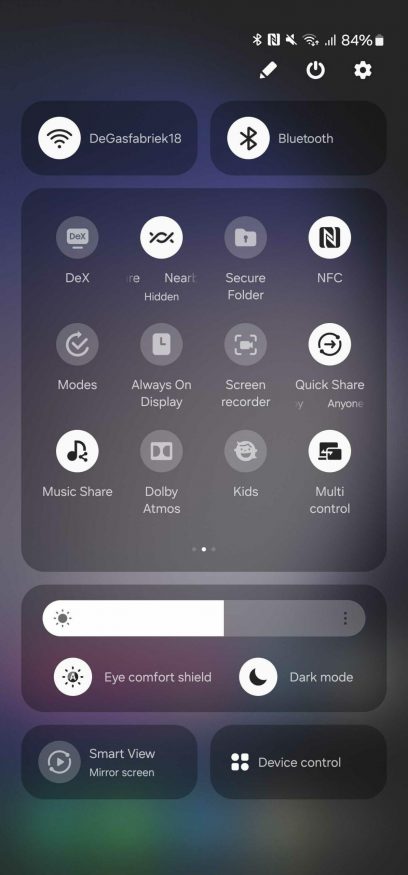 One UI 6.0: stahovací roletka