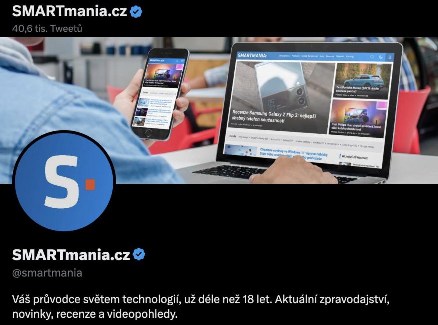 Profil SMARTmania.cz na Twitteru (X)